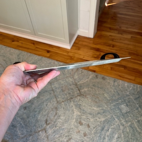 Vintage Forman Family Aluminum Serving Tray Handled Embossed Floral Pattern 15” - Picture 13 of 14